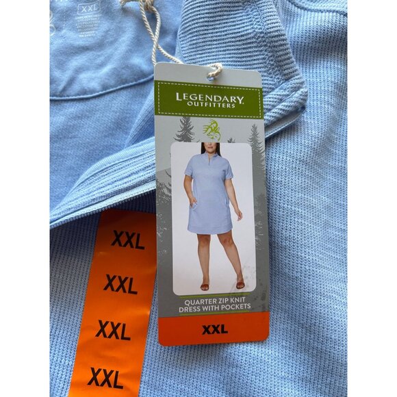Legendary Outfitters Women's XXL Quarter Zip Knit Dress with Pockets - Picture 7 of 11